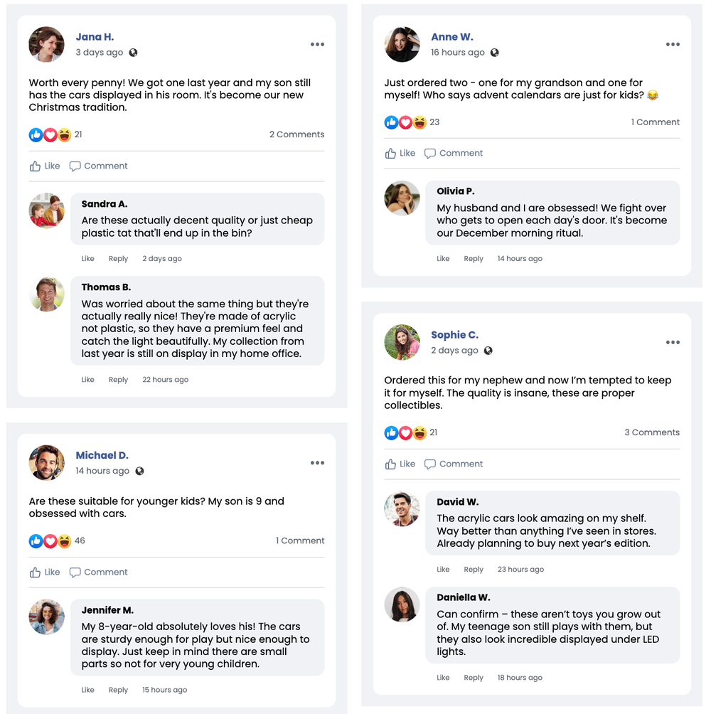 Muscle Toy Car Advent Calendar 2025